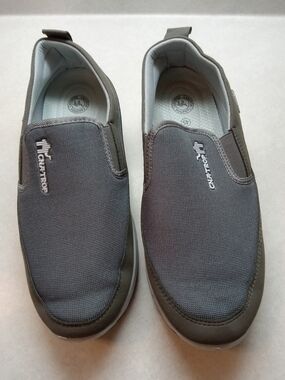 Men's Gray Slip-On Mesh Loafers
